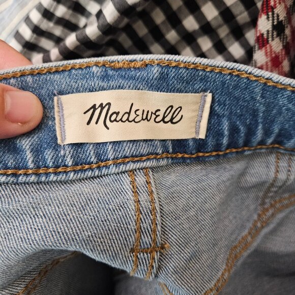 Madewell THE PERFECT MID-LENGTH JEAN SHORTBlueWomen's Size 25 - Picture 3 of 10